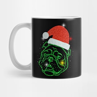 Christmas Santa Bulldog Mug